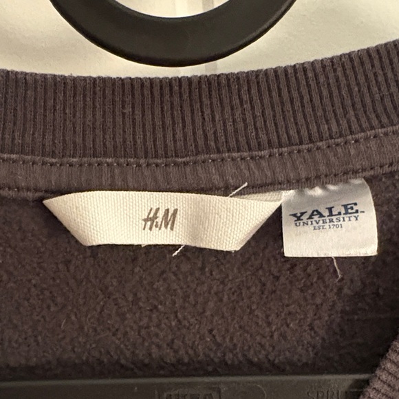 H&M Charcoal Sweatshirt with Yale Logo - Picture 2 of 3